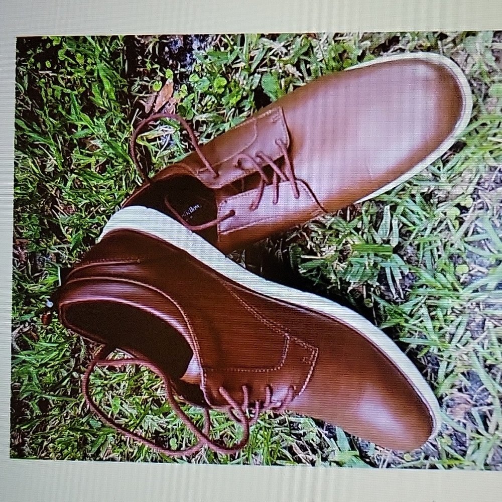 GOODFELLOW & CO Colt casual shoes brown faux leather ultimate comfort vegan NEW…